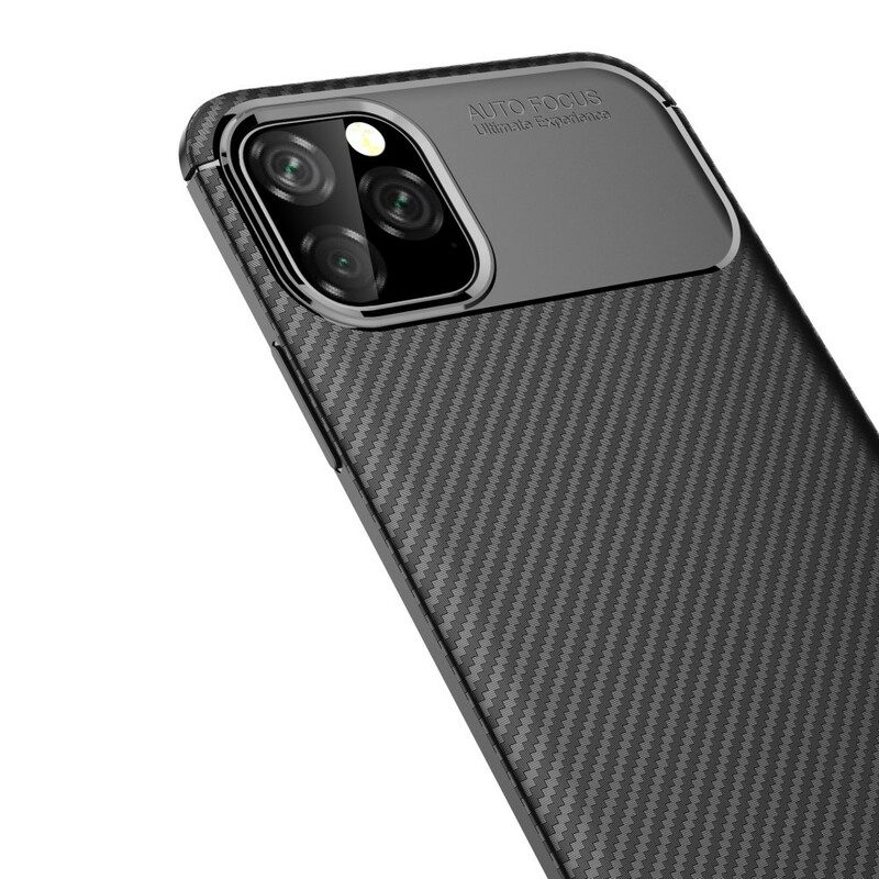 Cover iPhone 11 Pro Max Struttura Flessibile In Fibra Di Carbonio