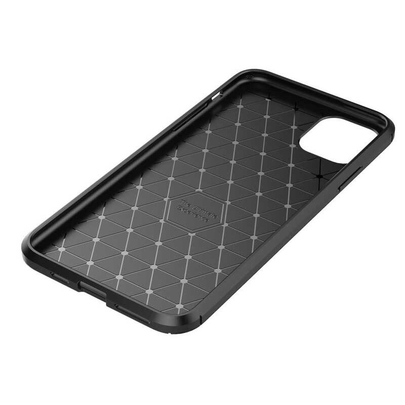 Cover iPhone 11 Pro Max Struttura Flessibile In Fibra Di Carbonio