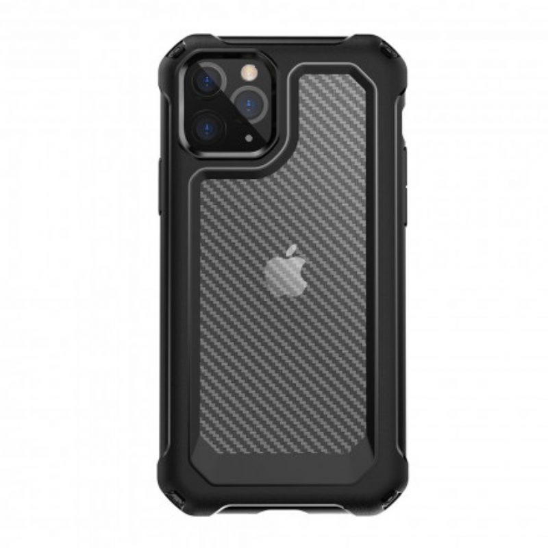 Cover iPhone 11 Pro Max Texture In Fibra Di Carbonio Senza Cuciture