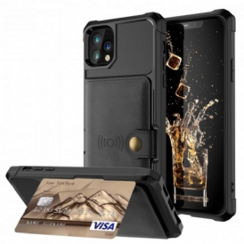 Cover iPhone 11 Pro Max Titolare Della Carta Multifunzionale