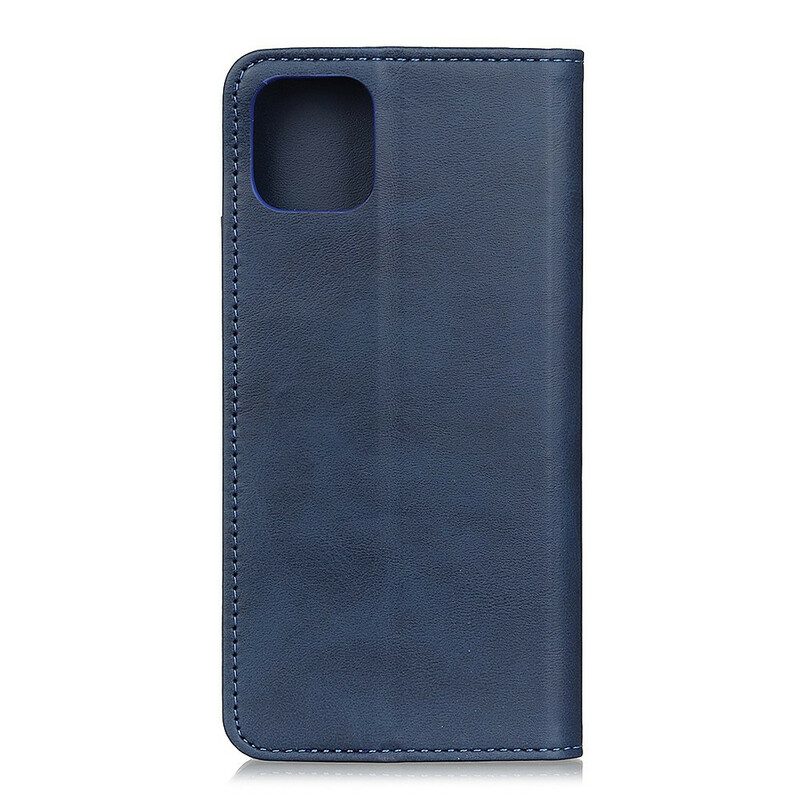 Folio Cover iPhone 11 Pro Max Custodia in pelle Cuoio Spaccato