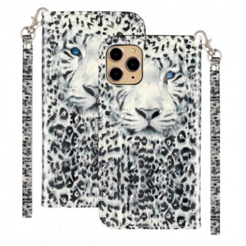 Folio Cover iPhone 11 Pro Max Faretti Tiger Light Strap