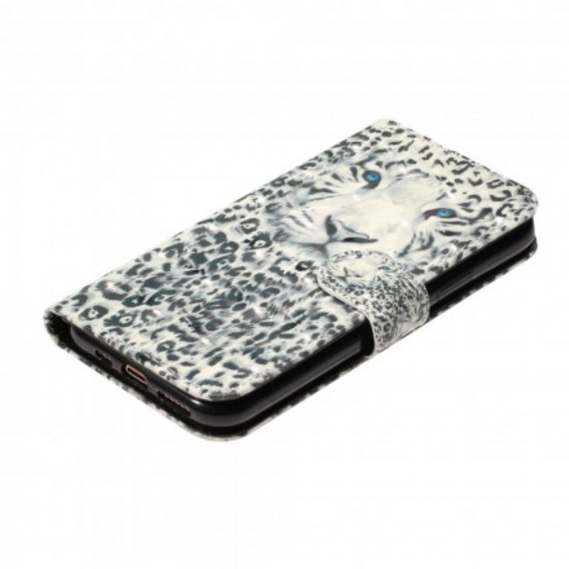 Folio Cover iPhone 11 Pro Max Faretti Tiger Light Strap