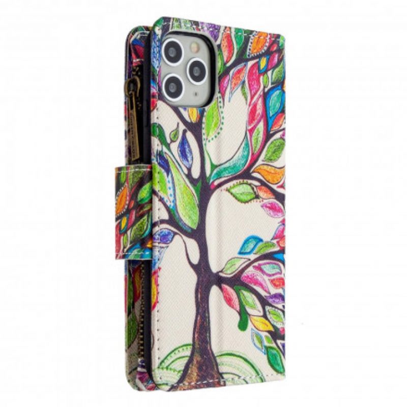 Folio Cover iPhone 11 Pro Max Tasca Per Albero Con Cerniera