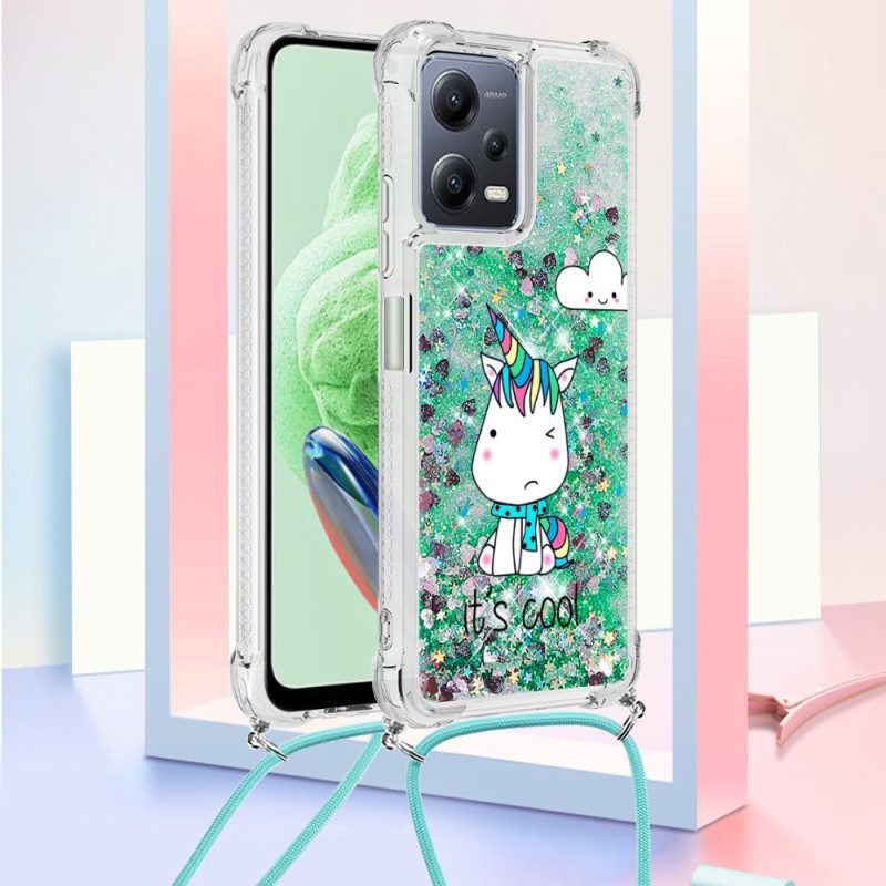 Cover Xiaomi Redmi Note 12 5G Agli Unicorni Con Coulisse