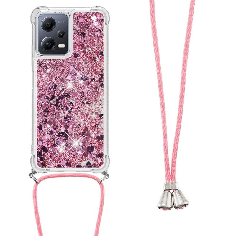 Cover Xiaomi Redmi Note 12 5G Con Coulisse In Paillettes