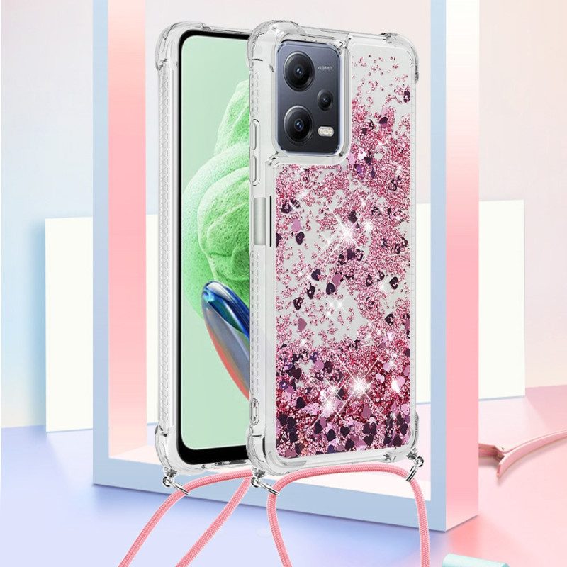 Cover Xiaomi Redmi Note 12 5G Con Coulisse In Paillettes