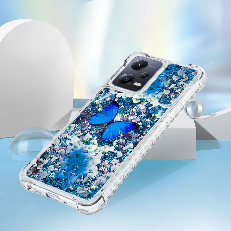 Cover Xiaomi Redmi Note 12 5G Farfalle Di Paillettes