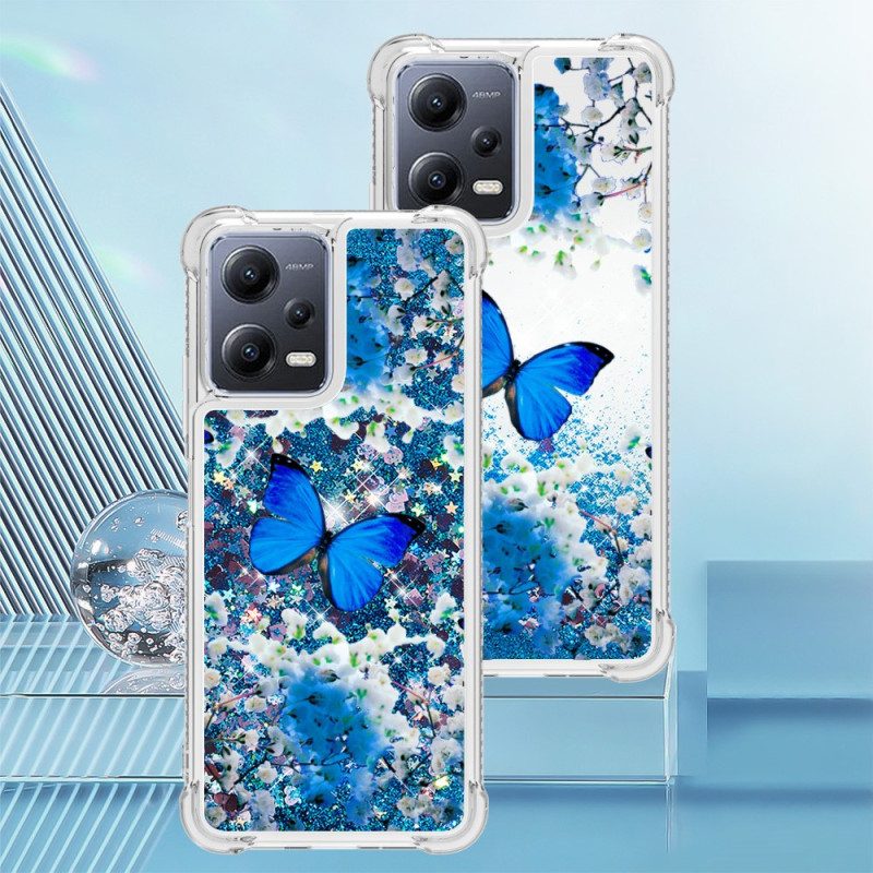 Cover Xiaomi Redmi Note 12 5G Farfalle Di Paillettes