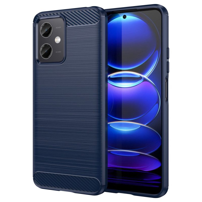 Cover Xiaomi Redmi Note 12 5G Fibra Di Carbonio Spazzolata