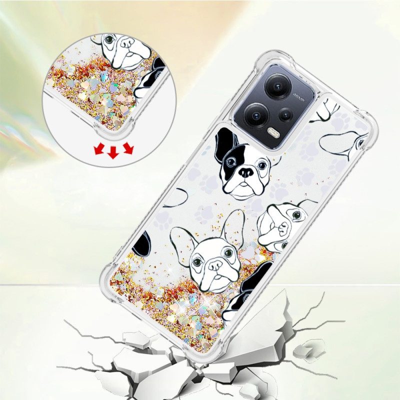 Cover Xiaomi Redmi Note 12 5G Paillettes Signor Cane