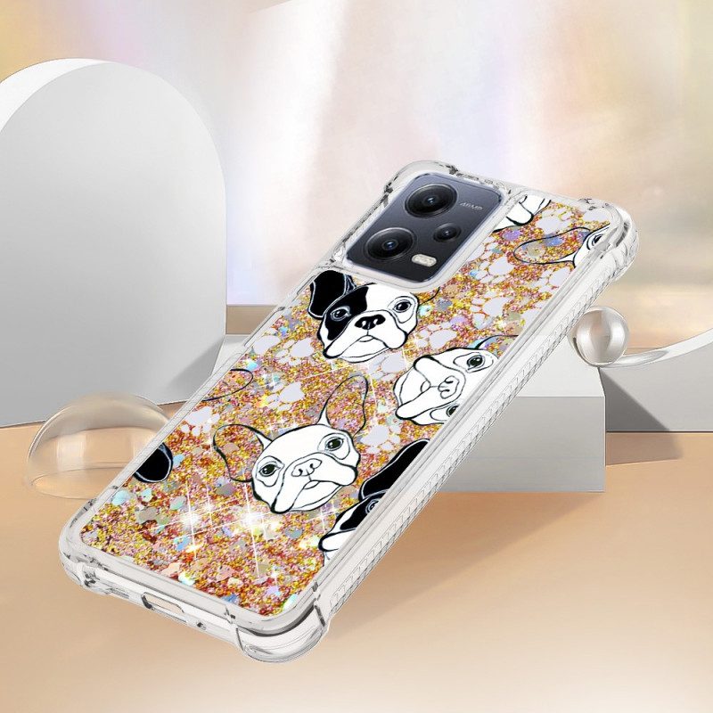 Cover Xiaomi Redmi Note 12 5G Paillettes Signor Cane