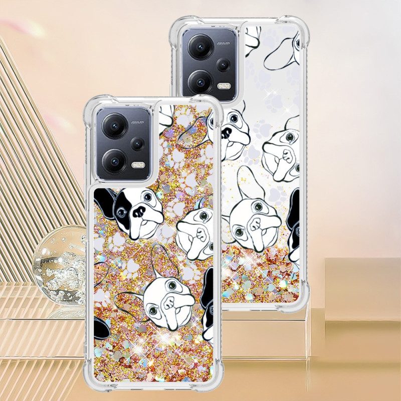 Cover Xiaomi Redmi Note 12 5G Paillettes Signor Cane