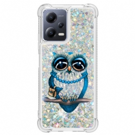 Cover Xiaomi Redmi Note 12 5G Paillettes Signorina Gufo