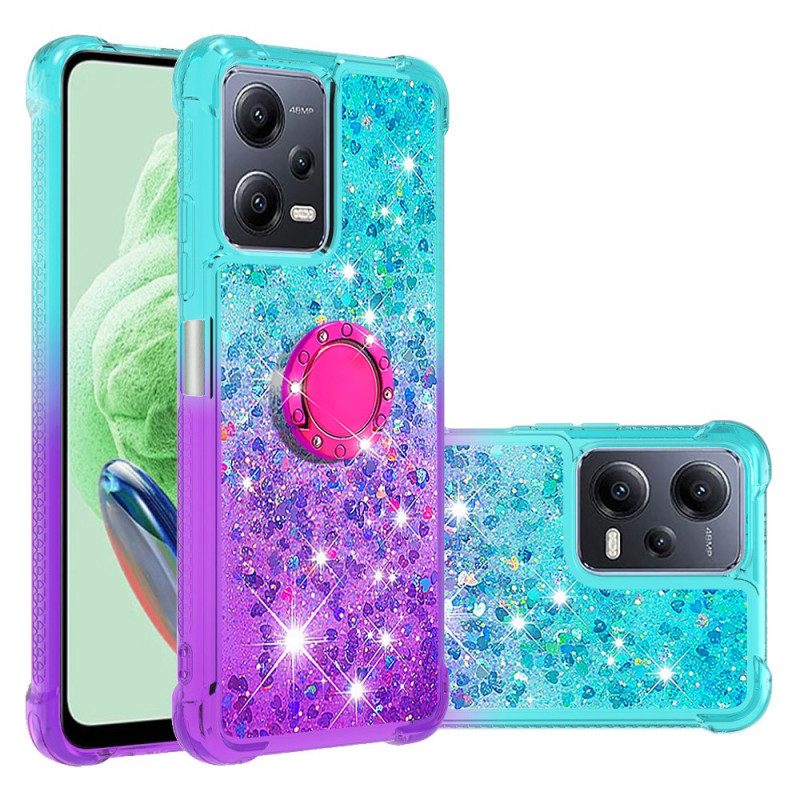 Cover Xiaomi Redmi Note 12 5G Staffa Ad Anello Glitterata