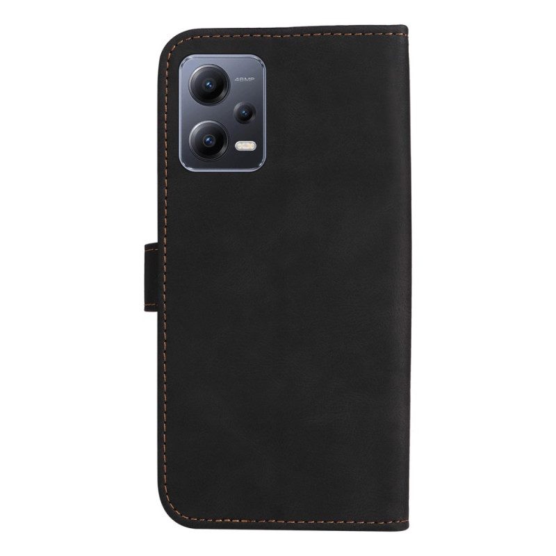 Custodia A Portafoglio Xiaomi Redmi Note 12 5G Cinturino Tricolore