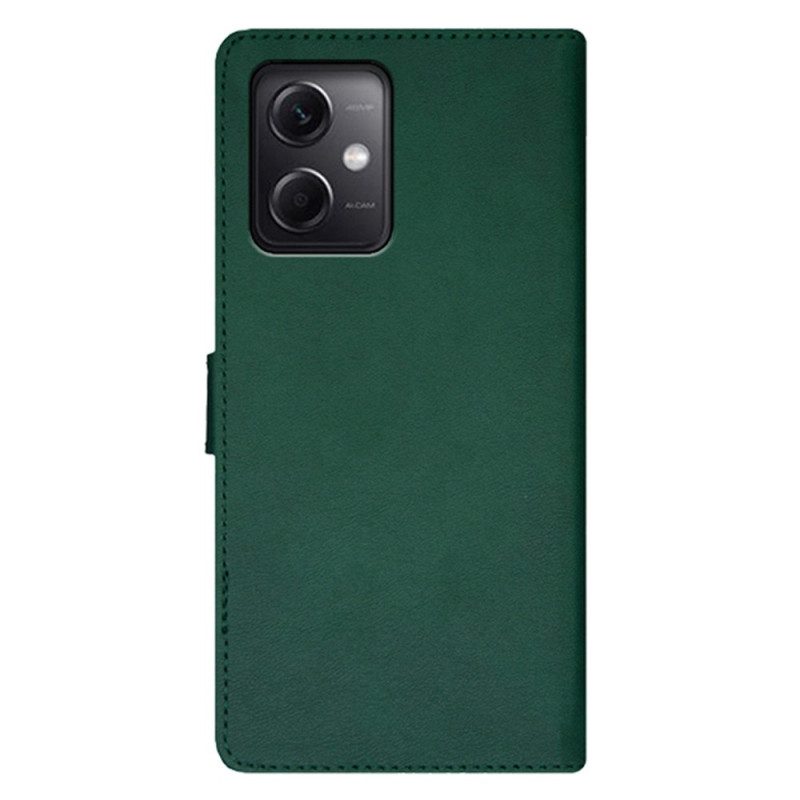 Custodia in pelle Xiaomi Redmi Note 12 5G Bicolore Idewei