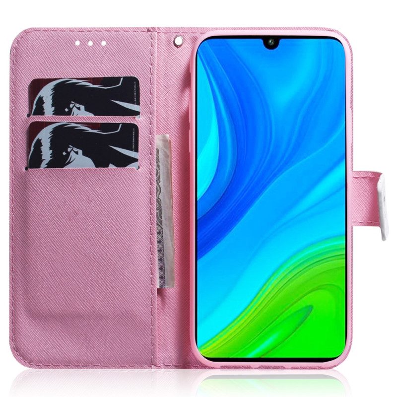 Custodia in pelle Xiaomi Redmi Note 12 5G Fiore Di Cinturino Antico