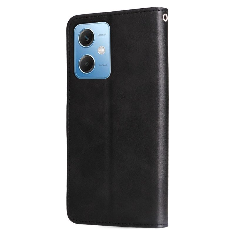 Custodia in pelle Xiaomi Redmi Note 12 5G Portafoglio