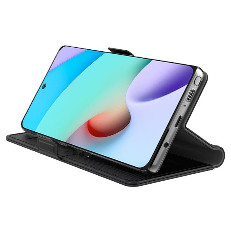 Custodia in pelle Xiaomi Redmi Note 12 5G Specchio Removibile E Portacarte