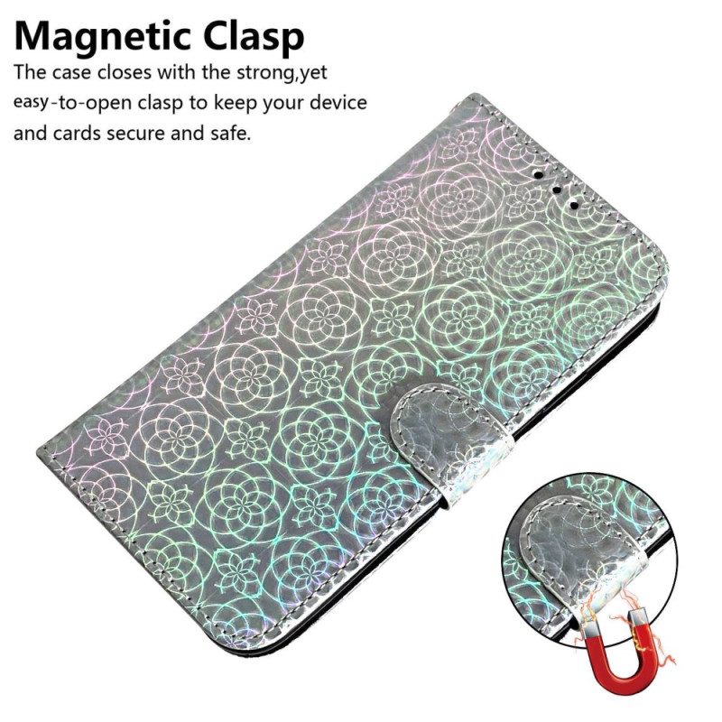 Custodia in pelle Xiaomi Redmi Note 12 5G Stile Discoteca