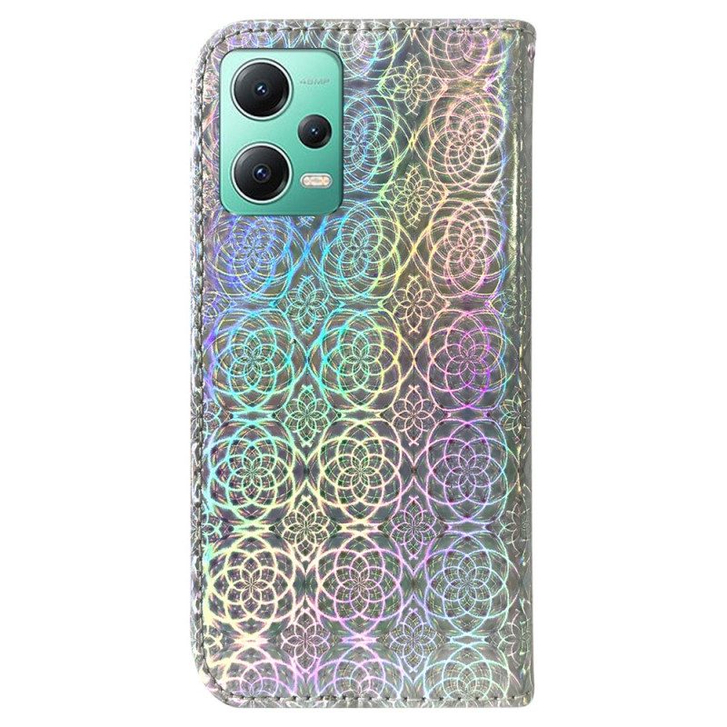 Custodia in pelle Xiaomi Redmi Note 12 5G Stile Discoteca