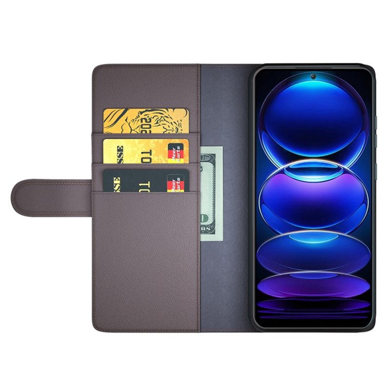 Custodia in pelle Xiaomi Redmi Note 12 5G Vera Pelle