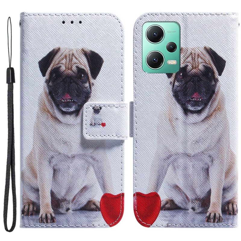 Folio Cover Xiaomi Redmi Note 12 5G Carlino Con Cordino