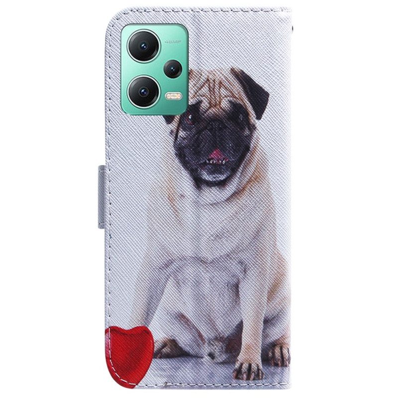 Folio Cover Xiaomi Redmi Note 12 5G Carlino Con Cordino