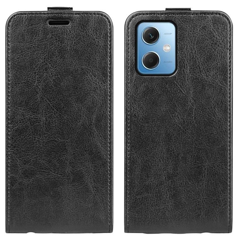 Folio Cover Xiaomi Redmi Note 12 5G Custodia in pelle Aletta Verticale