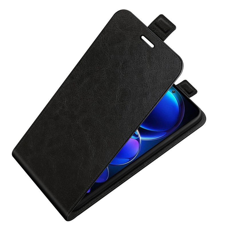 Folio Cover Xiaomi Redmi Note 12 5G Custodia in pelle Aletta Verticale