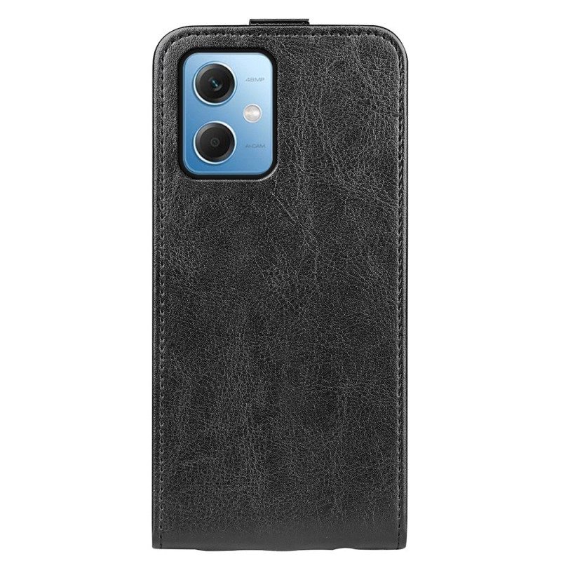 Folio Cover Xiaomi Redmi Note 12 5G Custodia in pelle Aletta Verticale