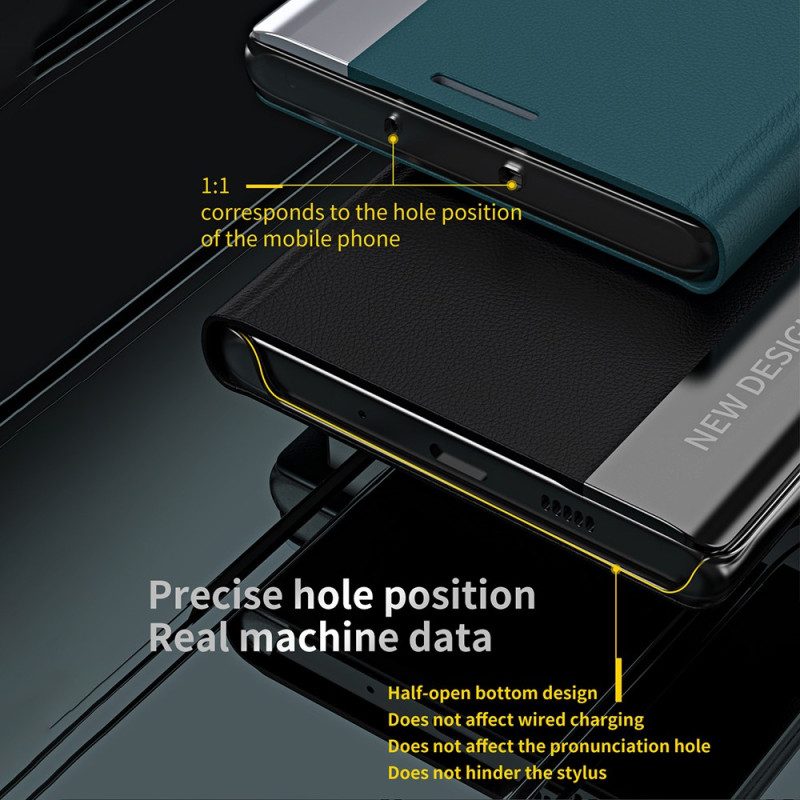 Folio Cover Xiaomi Redmi Note 12 5G Custodia in pelle Nuovo Design