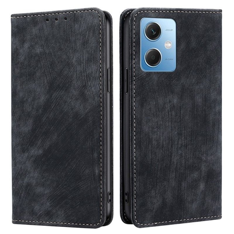 Folio Cover Xiaomi Redmi Note 12 5G Custodia in pelle Rfid