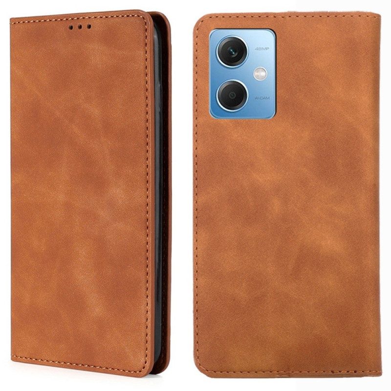 Folio Cover Xiaomi Redmi Note 12 5G Custodia in pelle Serie D'epoca