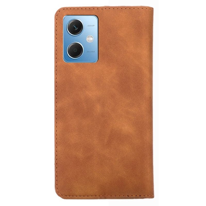 Folio Cover Xiaomi Redmi Note 12 5G Custodia in pelle Serie D'epoca