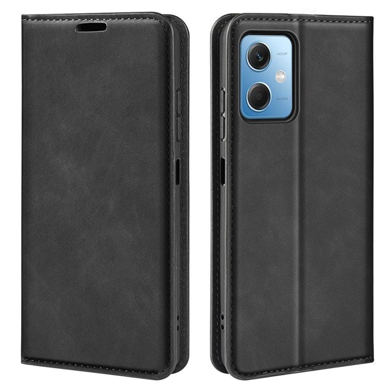 Folio Cover Xiaomi Redmi Note 12 5G Custodia in pelle Stile In Pelle