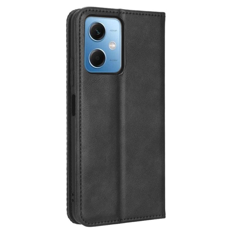 Folio Cover Xiaomi Redmi Note 12 5G Custodia in pelle Stilizzato