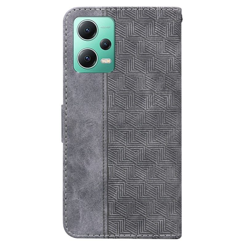 Folio Cover Xiaomi Redmi Note 12 5G Modello Con Cinturino