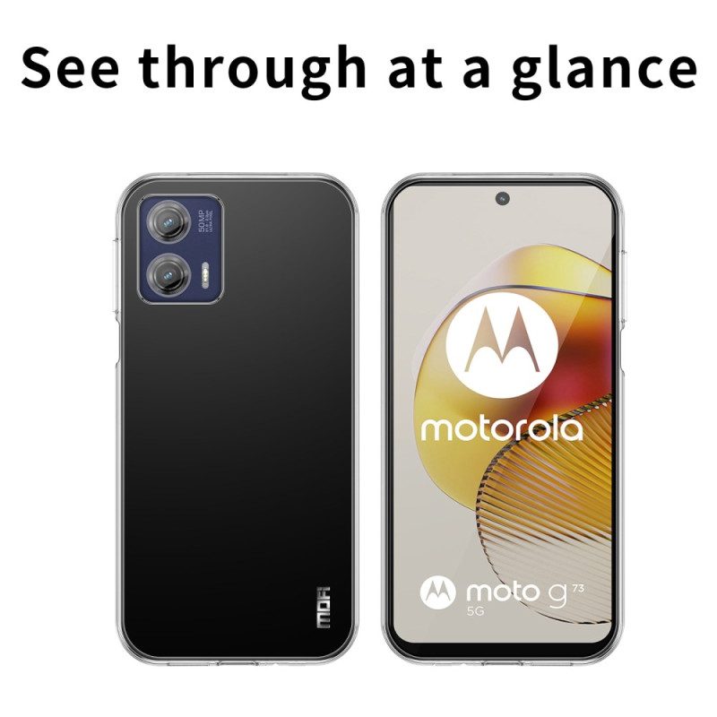 Cover Moto G73 5G Mofi Trasparente