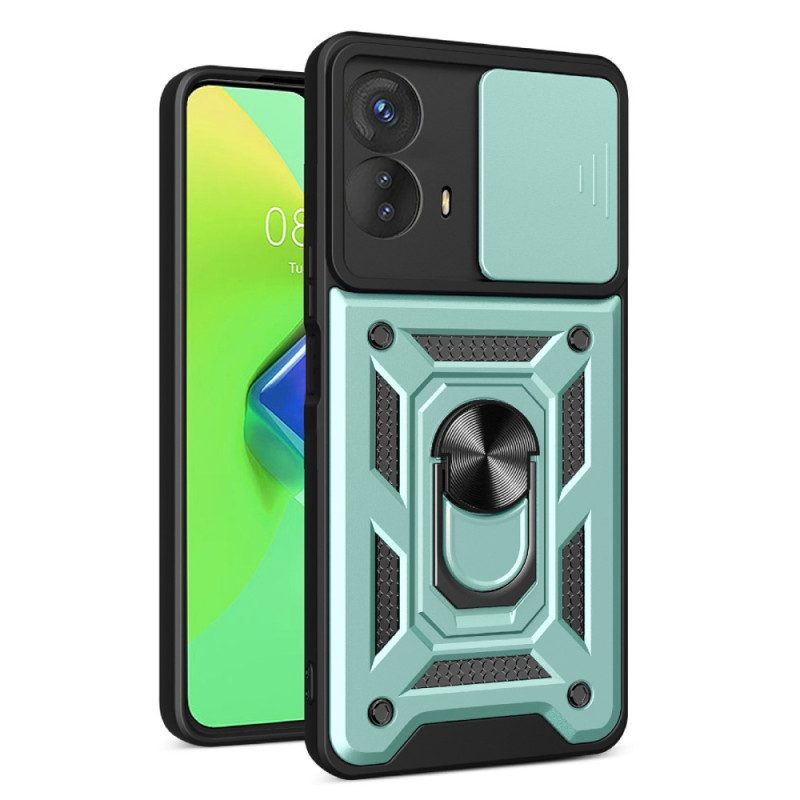 Cover Moto G73 5G Supporto Per Anello E Protezione Per Obiettivo