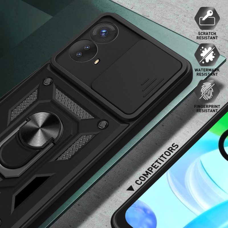 Cover Moto G73 5G Supporto Per Anello E Protezione Per Obiettivo