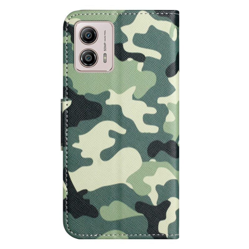 Custodia in pelle Moto G73 5G Camuffare