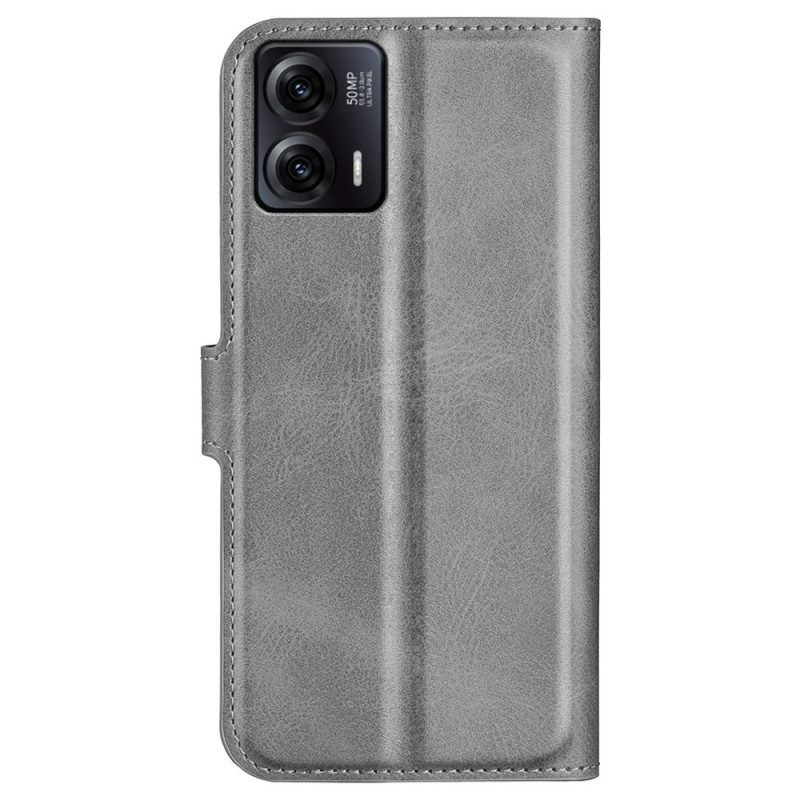 Custodia in pelle Moto G73 5G Effetto Pelle