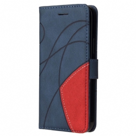 Folio Cover Moto G73 5G Cinturino Bicolore