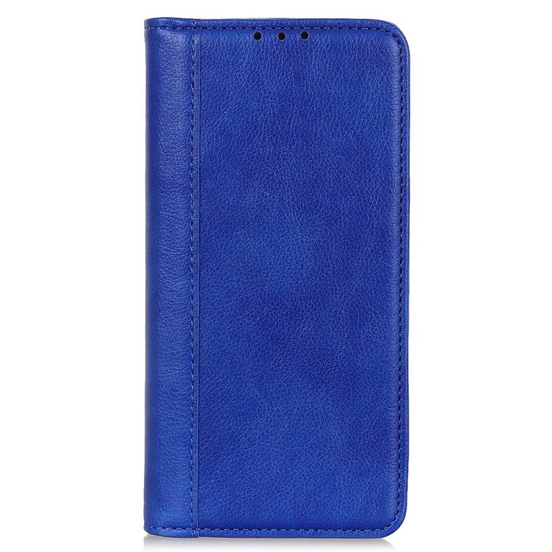 Folio Cover Moto G73 5G Custodia in pelle Elegante Pelle Crosta