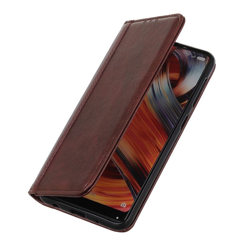 Folio Cover Moto G73 5G Custodia in pelle Elegante Pelle Crosta