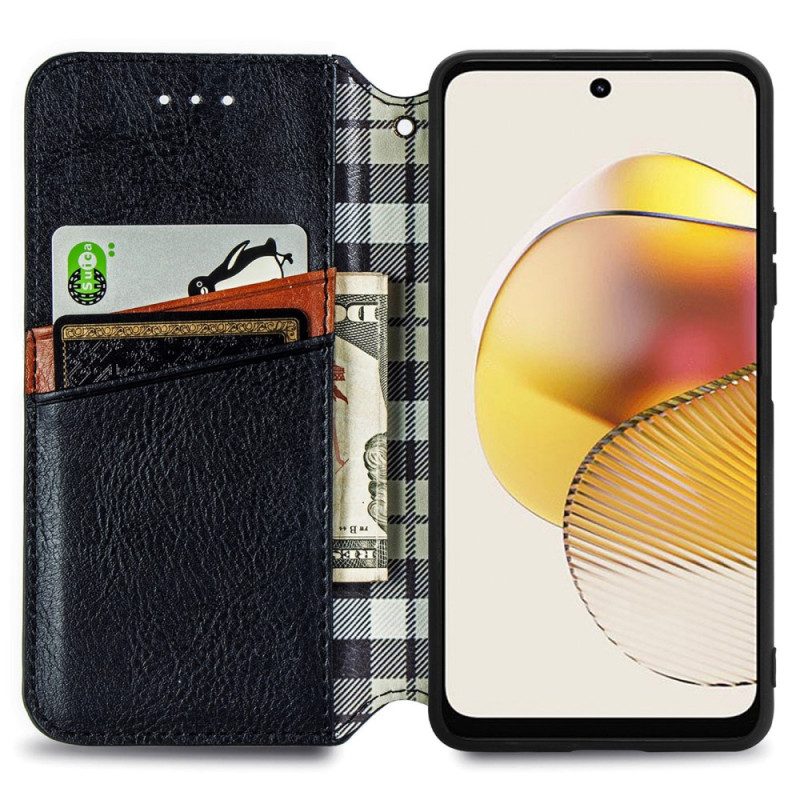 Folio Cover Moto G73 5G Custodia in pelle Modello 3d