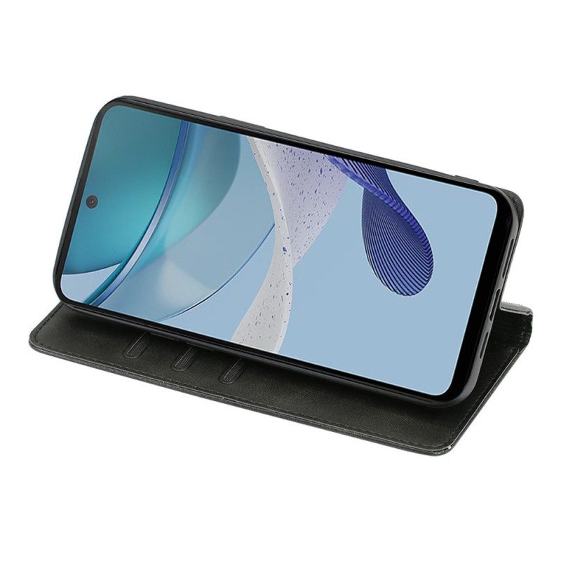 Folio Cover Moto G73 5G Custodia in pelle Similpelle