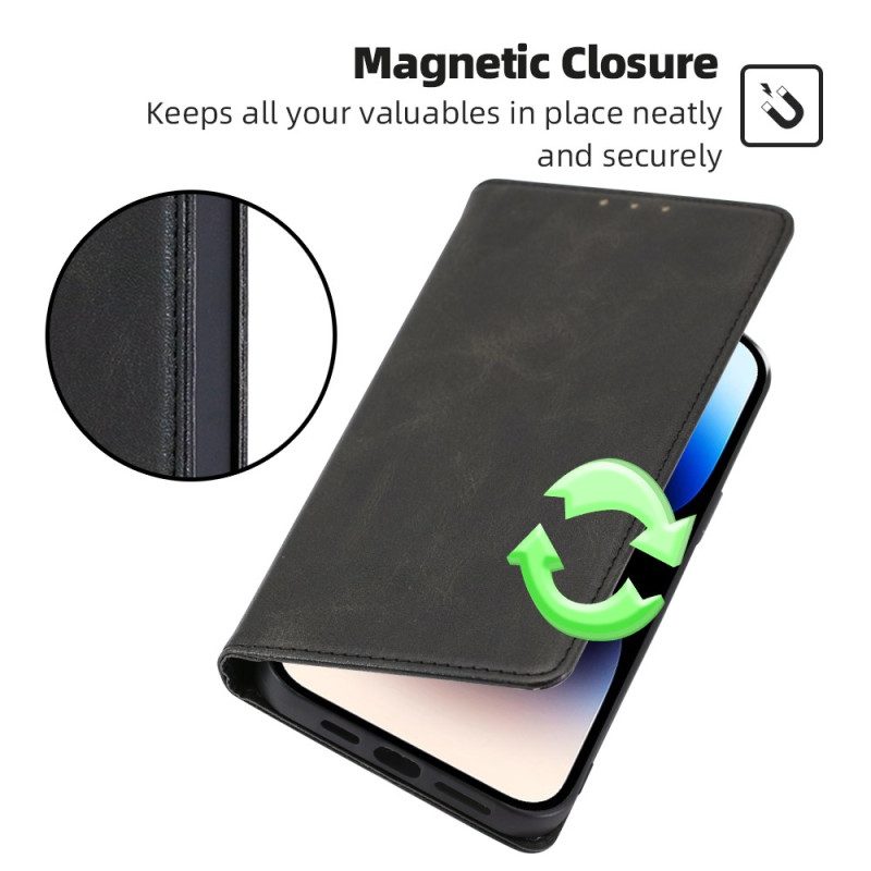 Folio Cover Moto G73 5G Custodia in pelle Similpelle